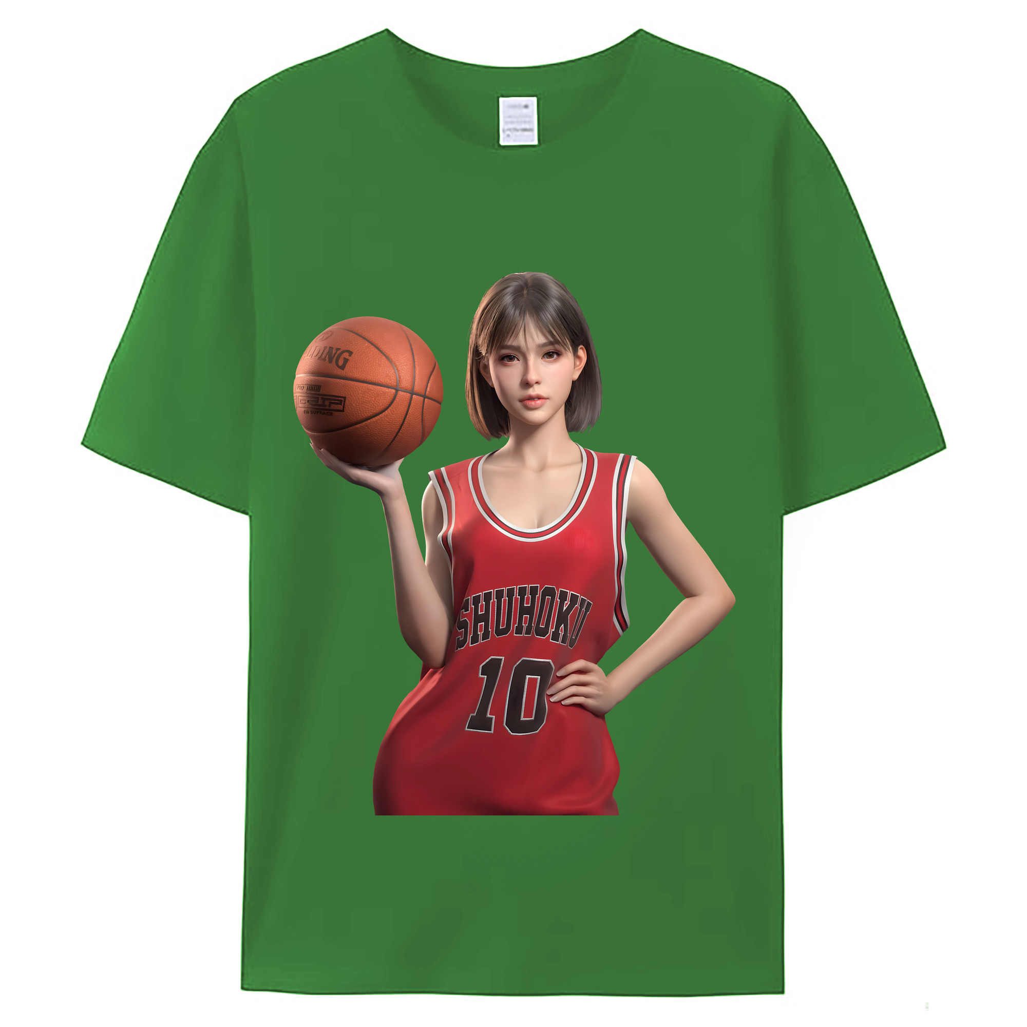 （画像用） SLAM DUNK／スラムダンク レディースカジュアルプリントTシャツ（綿100％）